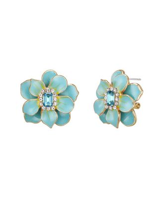 Liv Oliver 18K 8.75 Ct. Tw.Quartz Cz Statement Studs