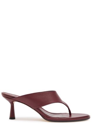 Aeyde Aeyde Olenna 65 Leather Thong Sandals - Brown - 38 (IT38/ UK5)