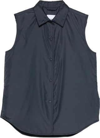 Aspesi logo-tag gilet - Blue