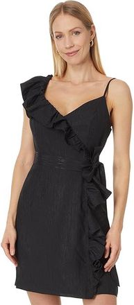 Lilly Pulitzer Lavianna Dress Womens Dress Noir : 00, Polyester/Viscose