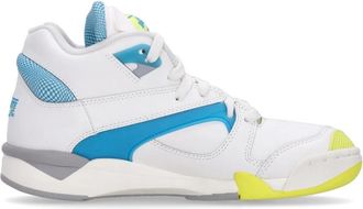 Reebok Heren Basketbalschoen Court Victory Pump Krijt/maler Blauw/pure Grijs 3 - Heren - Tennisschoenen - Wit - 39 EU - Fitness