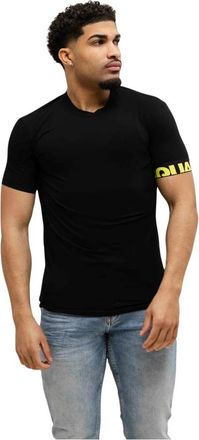 Dsquared2 T-shirt met ronde hals - Heren - T-shirts - Zwart - XL - Katoen - Tops
