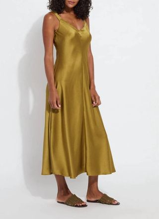 Lyss&eacute; Gemma Silk Slip Dress In Manzanilla
