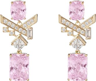 Eye Candy Los Angeles Zola Cubic Zirconia Drop Earrings in Gold at Nordstrom Rack