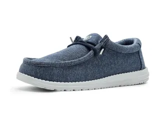 Hey Dude Wally Stretch Jersey Mens Shoes Navy : 10 M, Polyester