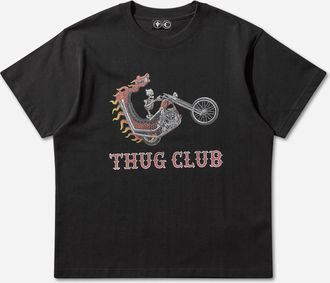 Thug Club Dragon Chopper T-Shirt Black