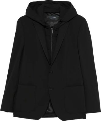 Karl Lagerfeld hooded blazer - Black