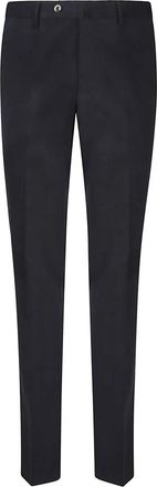 Pantaloni Torino Slim Flat Front Pant - Heren - Slim Fit Broeken - Blauw - L - Wol - Broeken