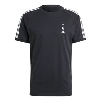 adidas Mickey Mouse x Originals 3-Stripes Tee Asia Sizing Black IY2272