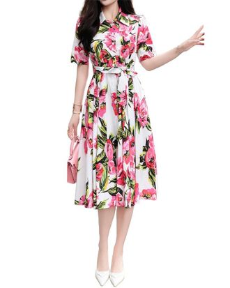 Burryco Burryco Short Sleeve Shirtdress