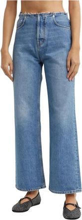 Haikure Korea WB Jeans - Dames - Regular Fit Jeans - Blauw - W25 - Katoen - Jeans