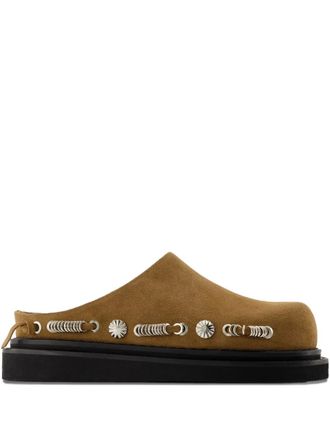 Toga Archives suede clogs - Brown