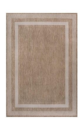 Jonathan Y Designs Dover Classic 3-Stripe Border Indoor/Outdoor Area Rug in Beige/cream at Nordstrom, Size 3Ft 0In X 5Ft 0In