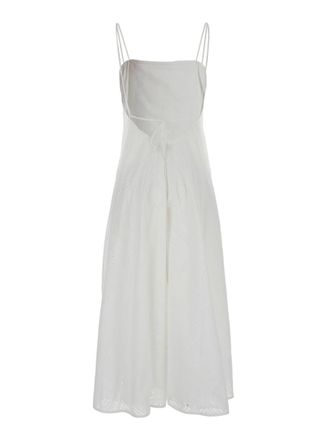Tory Burch White Embroidery Dress