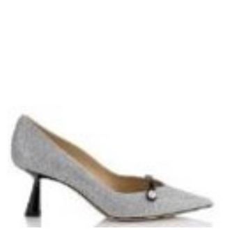 Jimmy Choo London Rosalia 65 Glitter Pumps, Brand Size 39.5 ( US Size 9.5 )