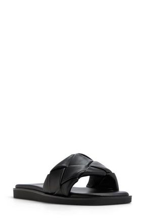 Aldo Esterelle Flat Slide Sandal in Black at Nordstrom, Size 11