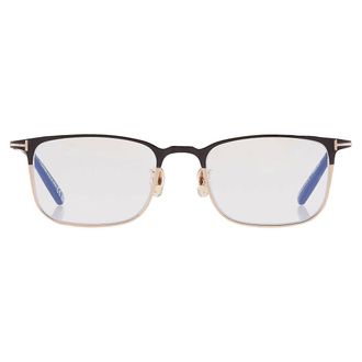 Tom Ford Blue Light Block Rectangular Mens Titanium Eyeglasses FT5929-D-B 001 51