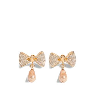 Valentino Garavani Golden San Fin Drop Earrings