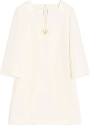 Valentino Garavani Abito corto con dettaglio VLogo - Toni neutri