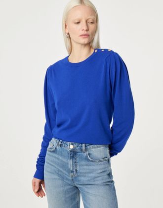 Fabienne Chapot Womens Molly scrunch pullover - Blue - Size: 18/20