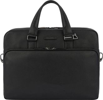 Piquadro Modus Aktetas - Heren - Laptoptassen - Zwart - ONE Size - Leer - Tassen