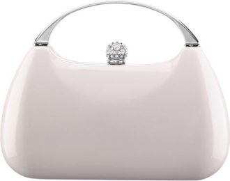 Nina Minaudi&egrave;re Top Handle Bag in Ecru at Nordstrom