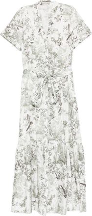 Alice & Olivia Alice + Olivia bedrukte katoenen midi-jurk