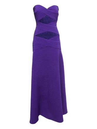 Tadashi Shoji 2023 strapless gown dress - Purple