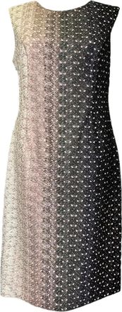 Missoni Gradient Patterned Sleeveless Midi Dress in Multicolor Rayon