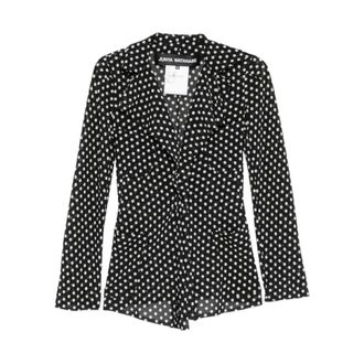 Junya Watanabe Polka-dot Ruffled Jacket - female - Junya Watanabe - Light Jackets - Black - M - Jackets