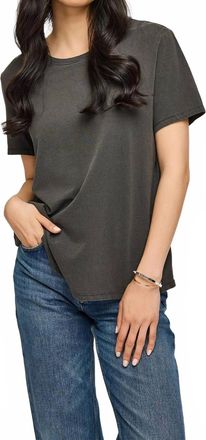 Gentle Fawn Victoria Crew Neck Tee In Washed Black