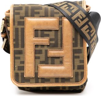Fendi Pre-owned Fendi Mini FF Zucca Canvas Crossbody Ladies 7VA155 MX7 108 2305