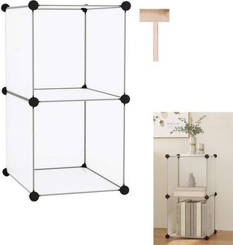 OEM Organizador De Almacenamiento, Bloques De Almacenamiento De Pl&aacute;stico, Estantes De Pl&aacute;stico, Organizador De Armario Diy, F&aacute;cil De Instalar, Blanco