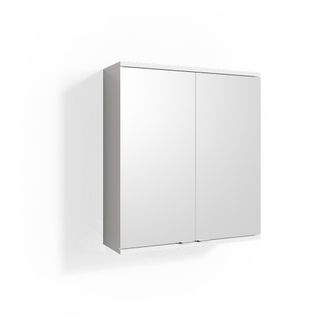 Vicco Specchio Contenitore Bagno Roy, Bianco, 60 X 68 Cm