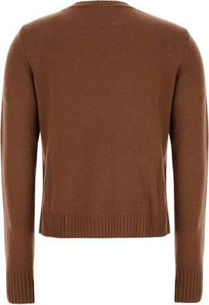 Max Mara Womens Sweater Mstfaraone Brown Wool Tops Top