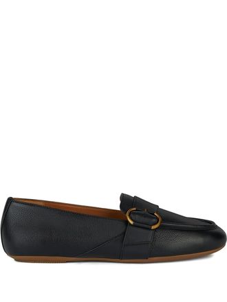 Geox buckle-detail loafers - women - Rubber/Grained Leather/Leather - 36 - Black