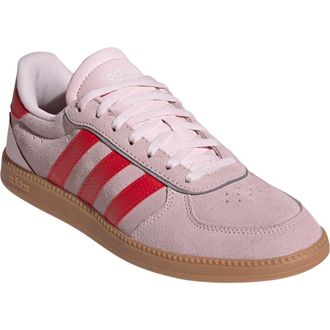 adidas Breaknet Sleek Sneaker in Clear Pink/Pure Ruby/Gum10 at Nordstrom Rack, Size 7.5