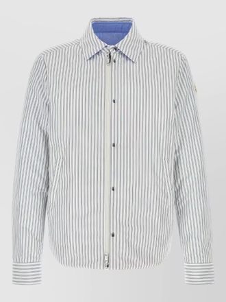 Moncler cotton blend reversible crescent down shirt