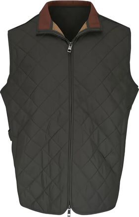 Peter Millar Gilet trapuntato - Verde