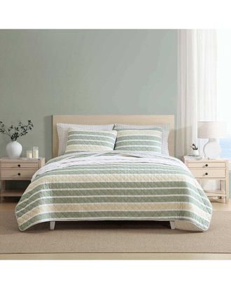 Nautica Varadero Stripe Reversible Cotton Quilt Set