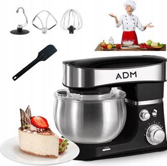 OEM Batidora Planetaria Adm De 700 W Con Recipiente De Acero Inoxidable De 3 L