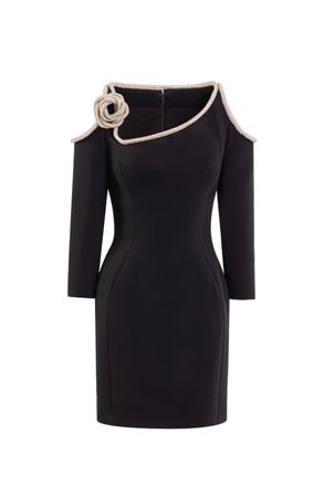 Saiid Kobeisy Short Dress With Crystal Embellishment