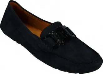 Vaneli Womens Aiker Loafer In Navy Suede