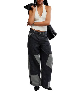 Free People This Or That Trousers In Black