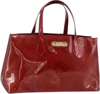 Louis Vuitton Pre-owned Handbags, female, Red, Size: ONE SIZE Pre-owned Vintage Patent Leather Hand Bag