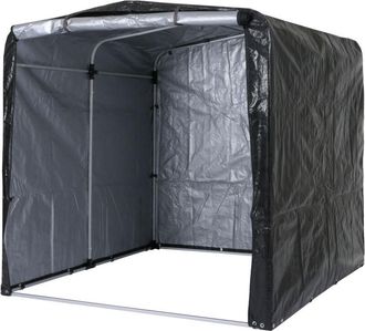 Hhg Hhg - Caseta De Jard&iacute;n 450, Caseta De Jard&iacute;n Caseta De Herramientas Caseta De Jard&iacute;n, Aluminio Protecci&oacute;n Uv Impermeable, 201x201x201cm, Antracita