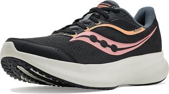 Saucony Cohesion 18 Womens Running Shoes Black/Salmon : 10.5 B - Medium, Leather