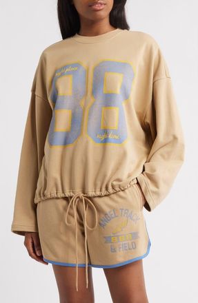 The Mayfair Group Angel Track Sweatshirt in Tan at Nordstrom, Size X-Small