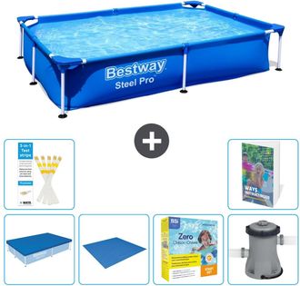 Bestway Piscina Bestway Steel Pro Rectangular - 221x150x43 Cm - 7-piezas S24