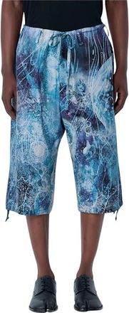 Yohji Yamamoto Drawstring Cropped Shorts - Heren - Korte Broeken - Veelkleurig - M - Korte Broeken